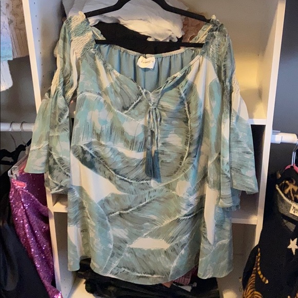 Palm Print Dress - Picture 1 of 3